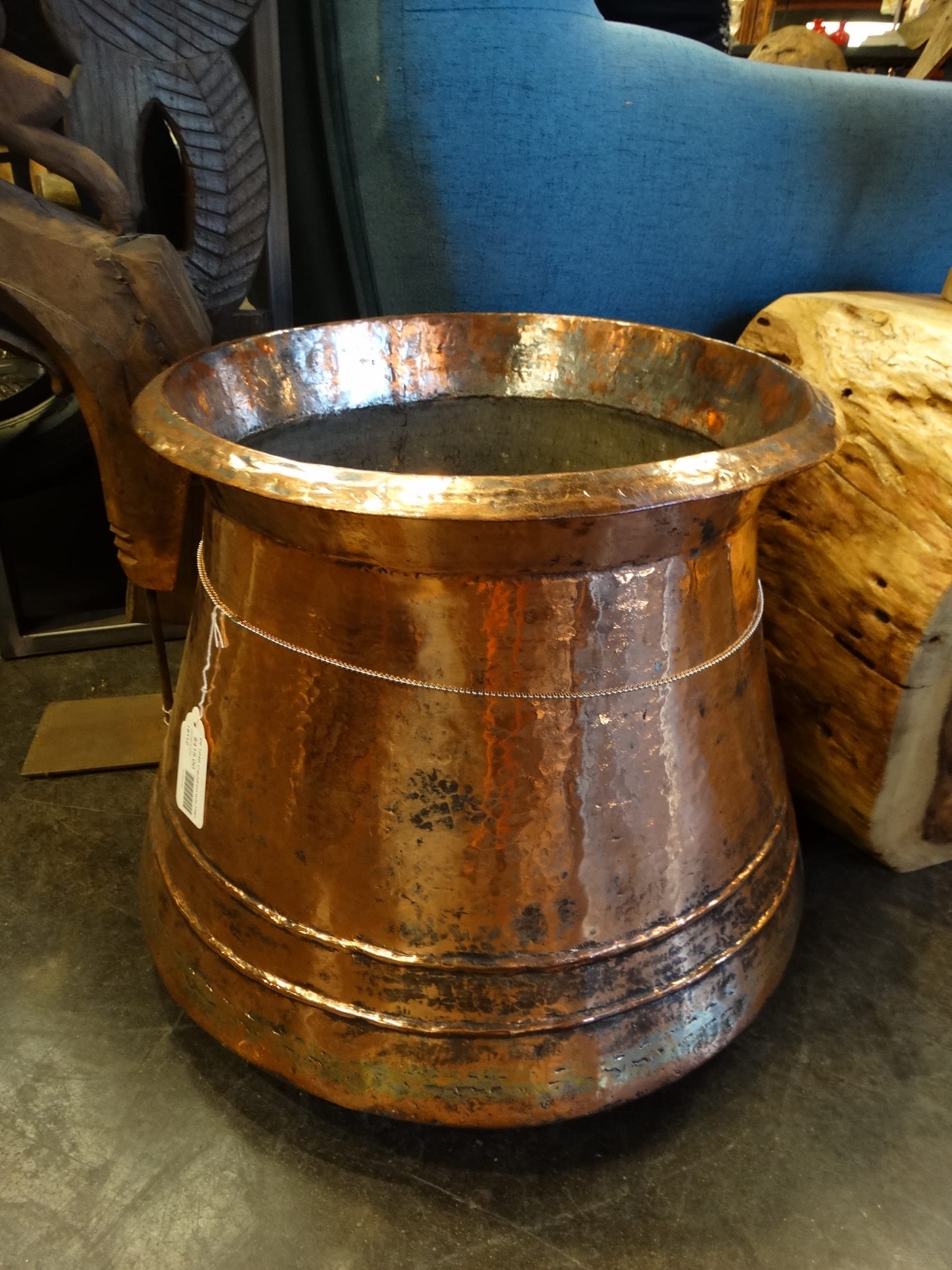 Bucket Large Copper Cauldron
