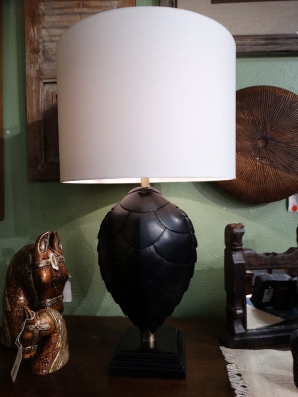 Lamp Black Turtle Shell Table Lamp