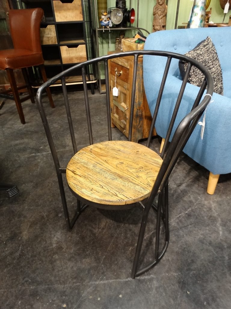 Chair Barrel Club Chair with Bars