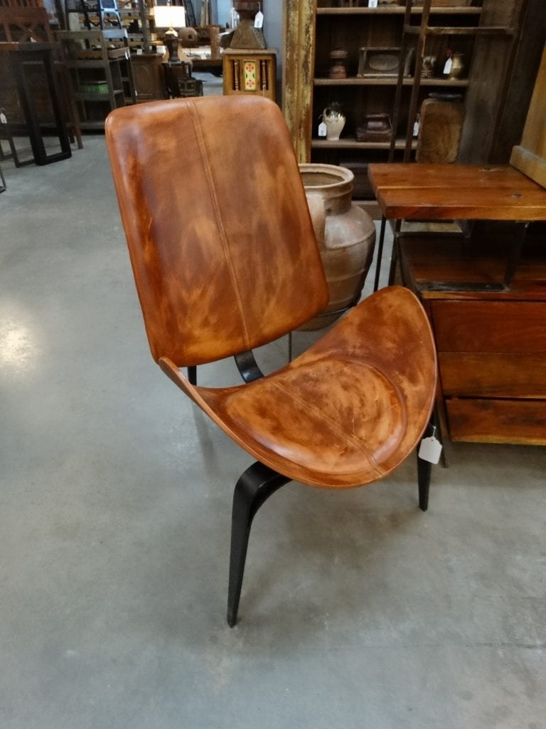 Chair Leather Bucket Seat Hiback Chair