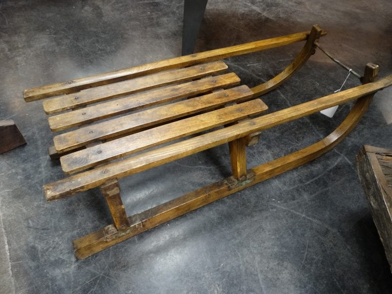 Vintage German Wood Snow Sled - Rare Finds Warehouse Vintage German Wood Snow Sled