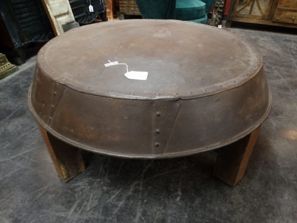 Coffee Table Round Iron Tub Coffee Table