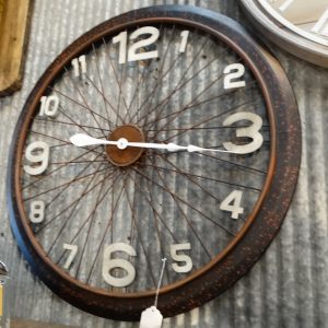 Clock Bike Wheel Wall Clock