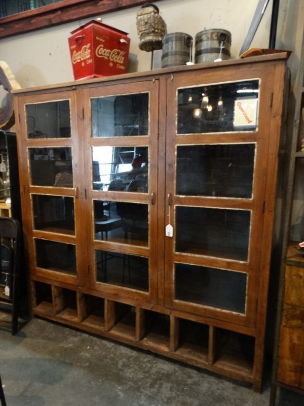 Glass Panes XL Cabinet with Cubbies