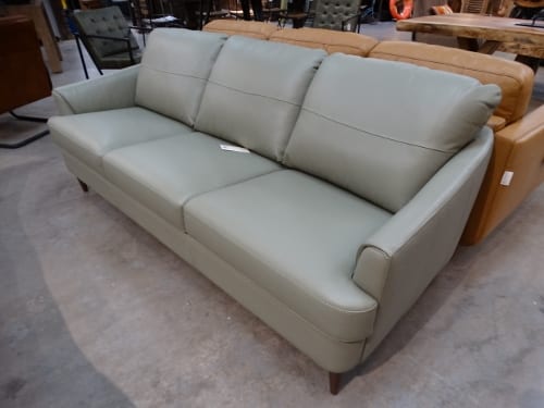 Sofa White Leather Matias Couch
