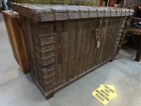 vintage furniture at Rare Finds Warehouse - Trunk Vintage Pitara Trunk Console Table