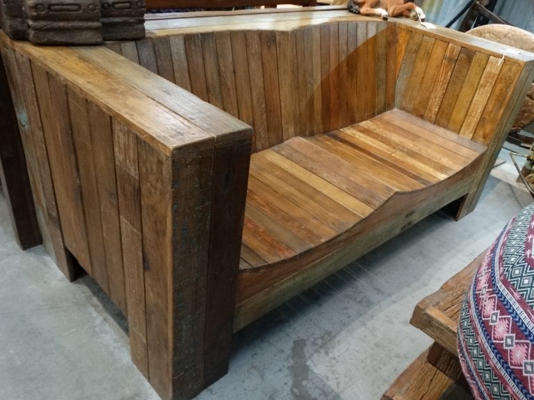 Bench Wooden Box Bench - Rare Finds Warehouse Bench Wooden Box Bench