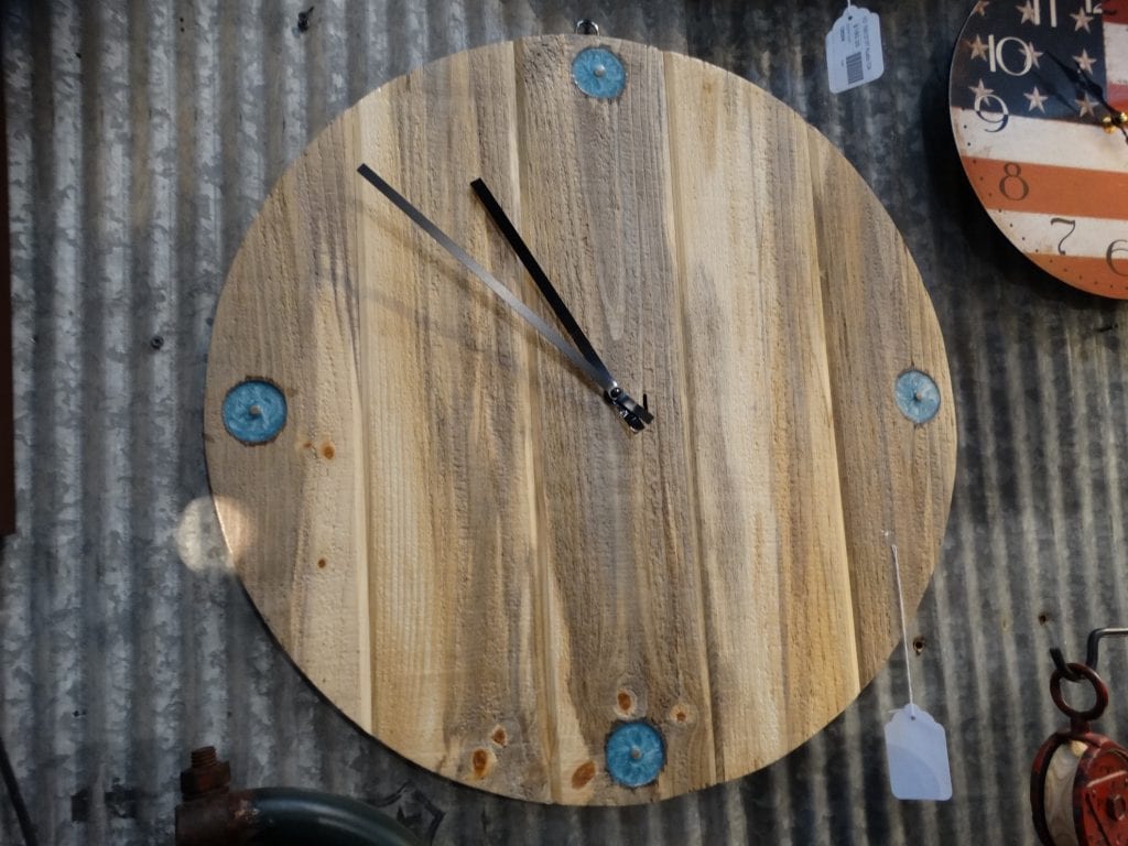 Clock Round Wooden Wall Clock No Numbers