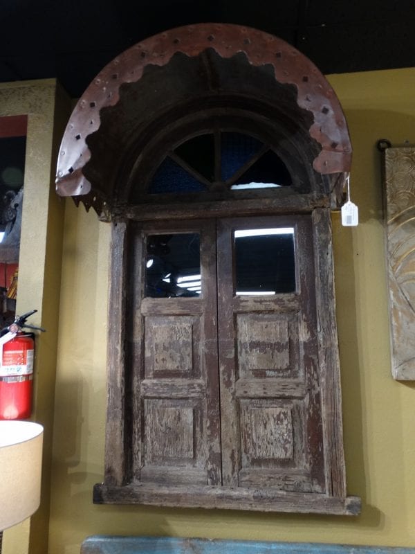 Salvage Doors with Windows and an Awning