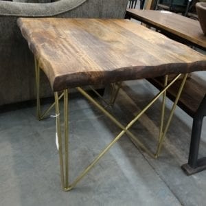 Metal Sides Tall Coffee Table - Rare Finds Warehouse