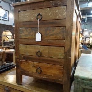 Four Drawer End Table Cabinet