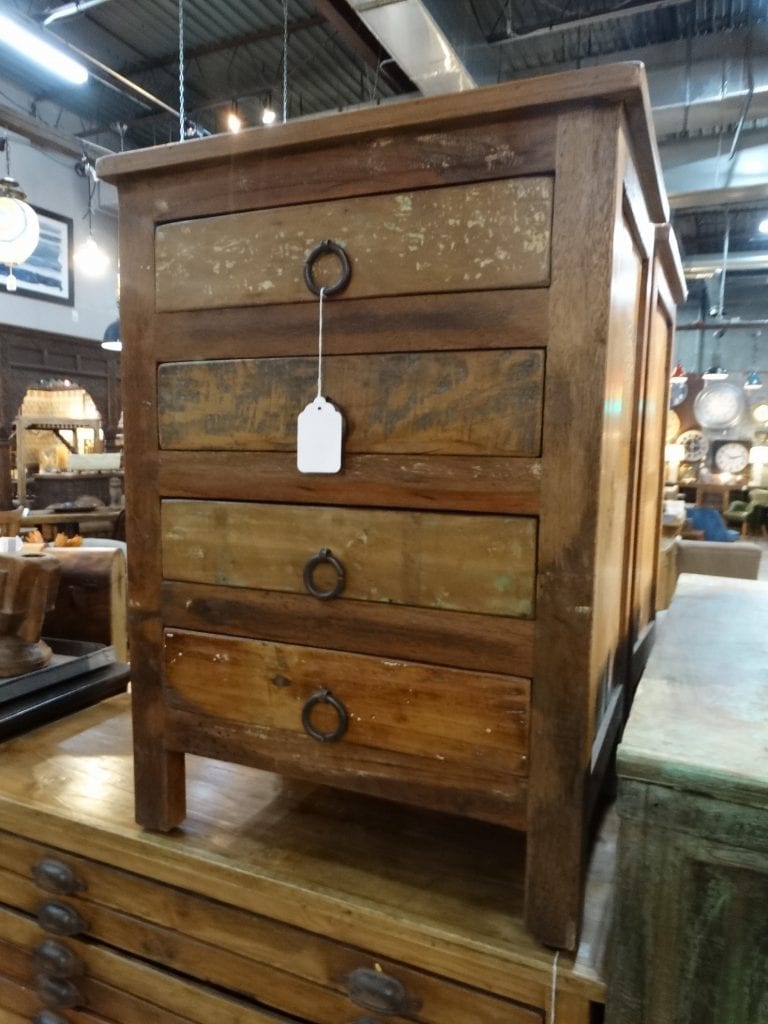 Four Drawer End Table Cabinet