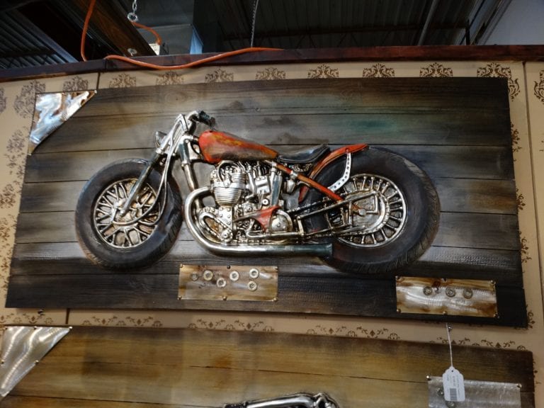 Motorcycle Wall Art - 3D Motorcycle Red Bike Passion Wall Art Piece