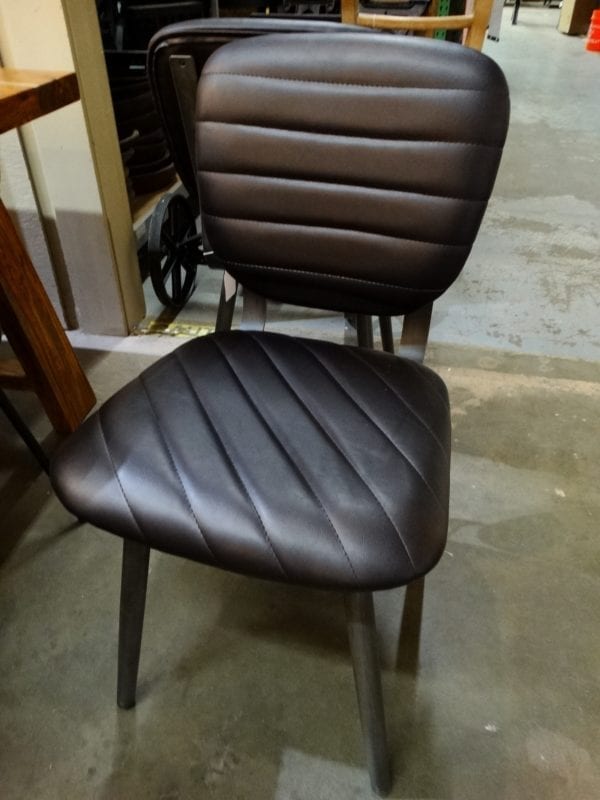 Dining Chair Upholstered Black Quilts