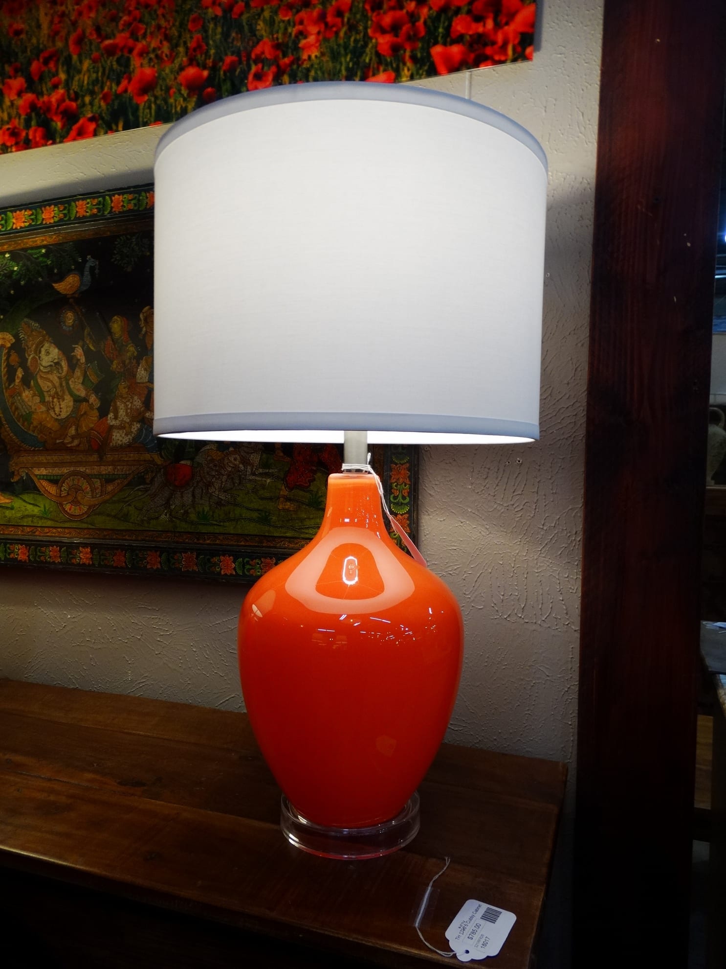 Orange Grass Table Lamp