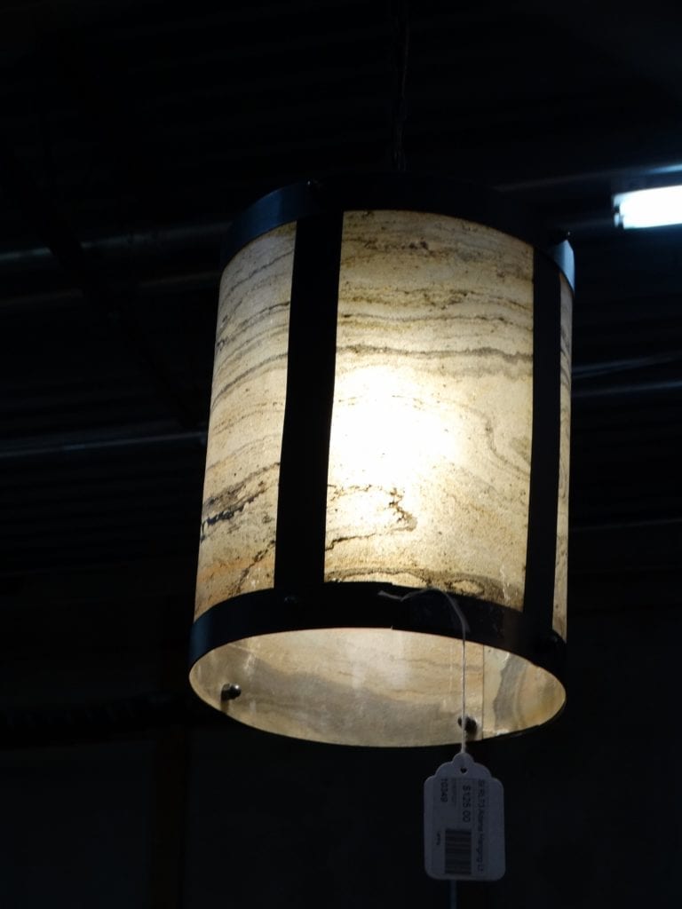 Metal Frame Hanging Light