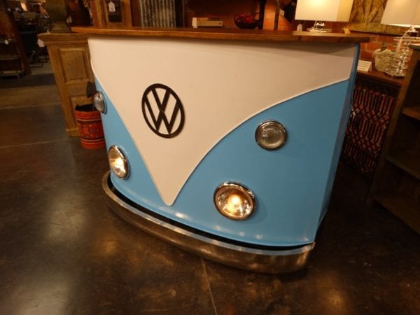 Bar Blue VW Bus Front Wine Bar with Counter - Rare Finds Warehouse