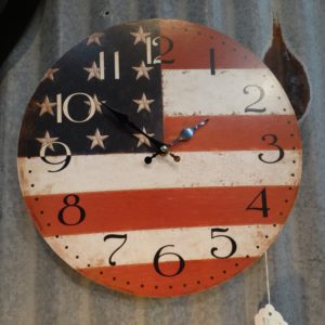 American Flag Wall Clock