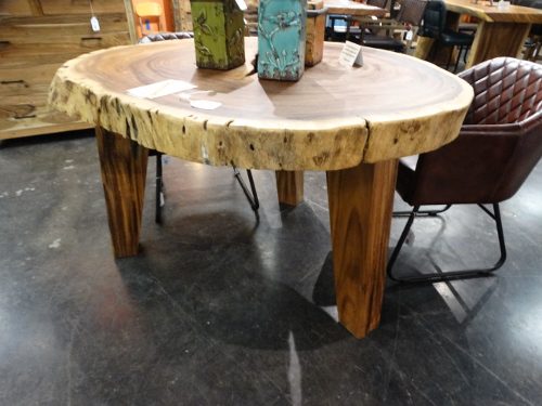 Monkey Wood Table Round