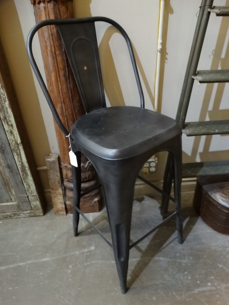 Barstool Gray Tolix Metal Barstool