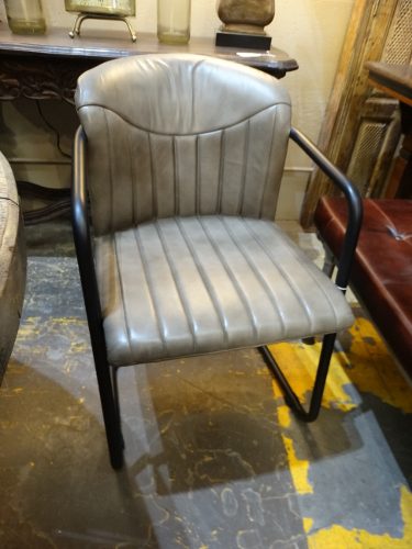Quilted Leather Beige Chair