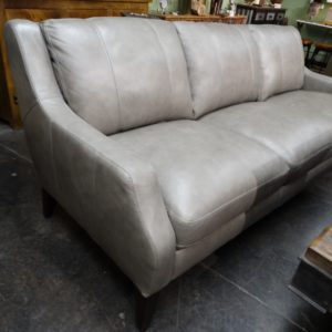 Sofa Leather Gray Quilted Sofa Couch