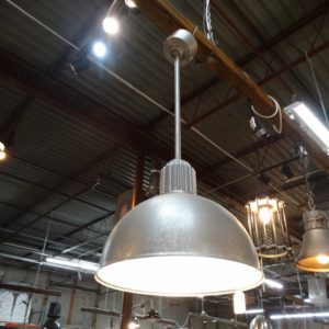 Hanging Light Silver Metal Dome Hanging Lamp