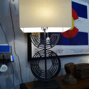 Sun and Moon Metal Bars Table Lamp