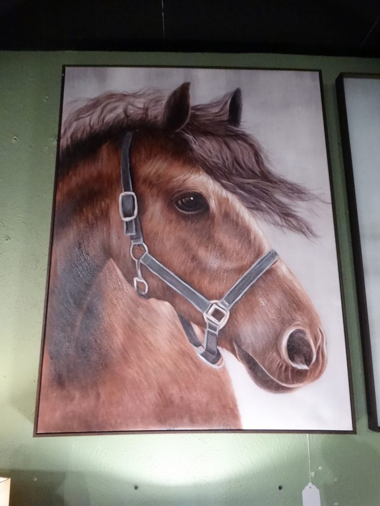 Wall Art Horse Head Painting on Canvas