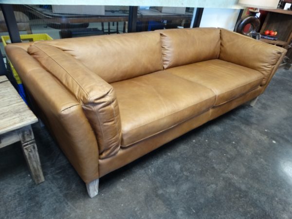 couch cartwell leather sofa camel