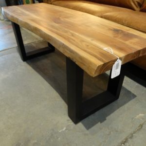Bench Live Edge Coffee Table Bench