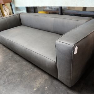 Sofa Deep Gray Leather Sofa Couch