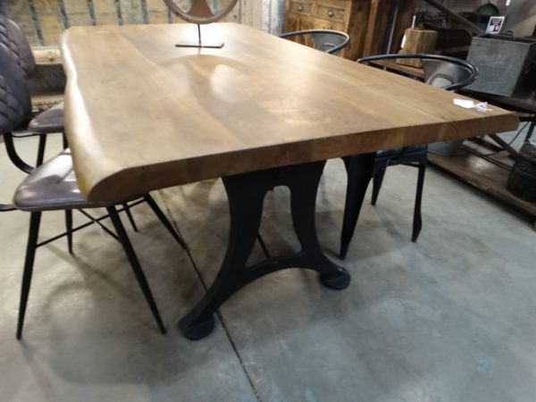 forge wood live edge dining table