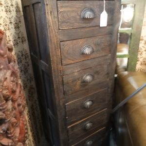 dark wood chest of 6 drawers dresser