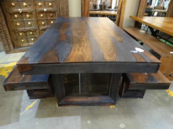 sheesham rosewood dining table gray