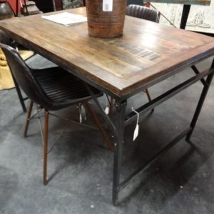 folding wood top dining table