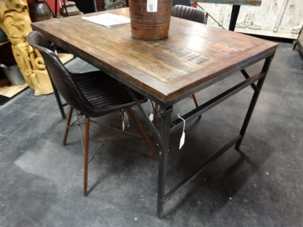 folding wood top dining table