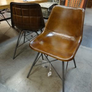 Chair Leather Bucket Seat Chair