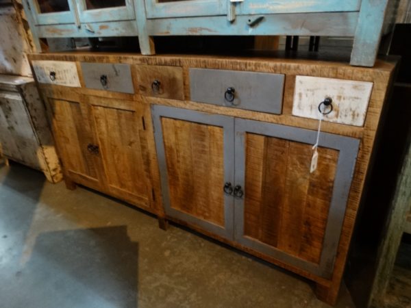gray paint rustic sideboard cabinet