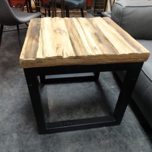 end table rough rustic top end table
