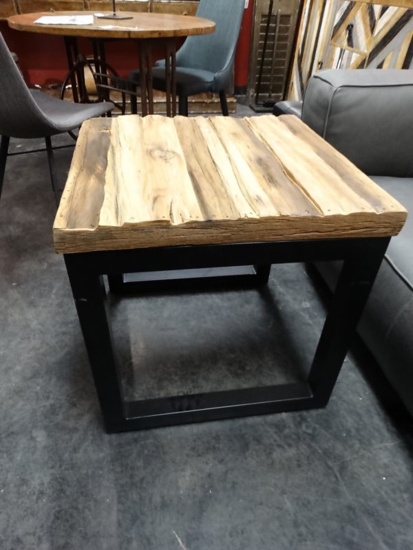 end table rough rustic top end table