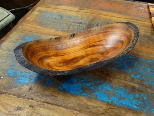 bowl long wooden bowl