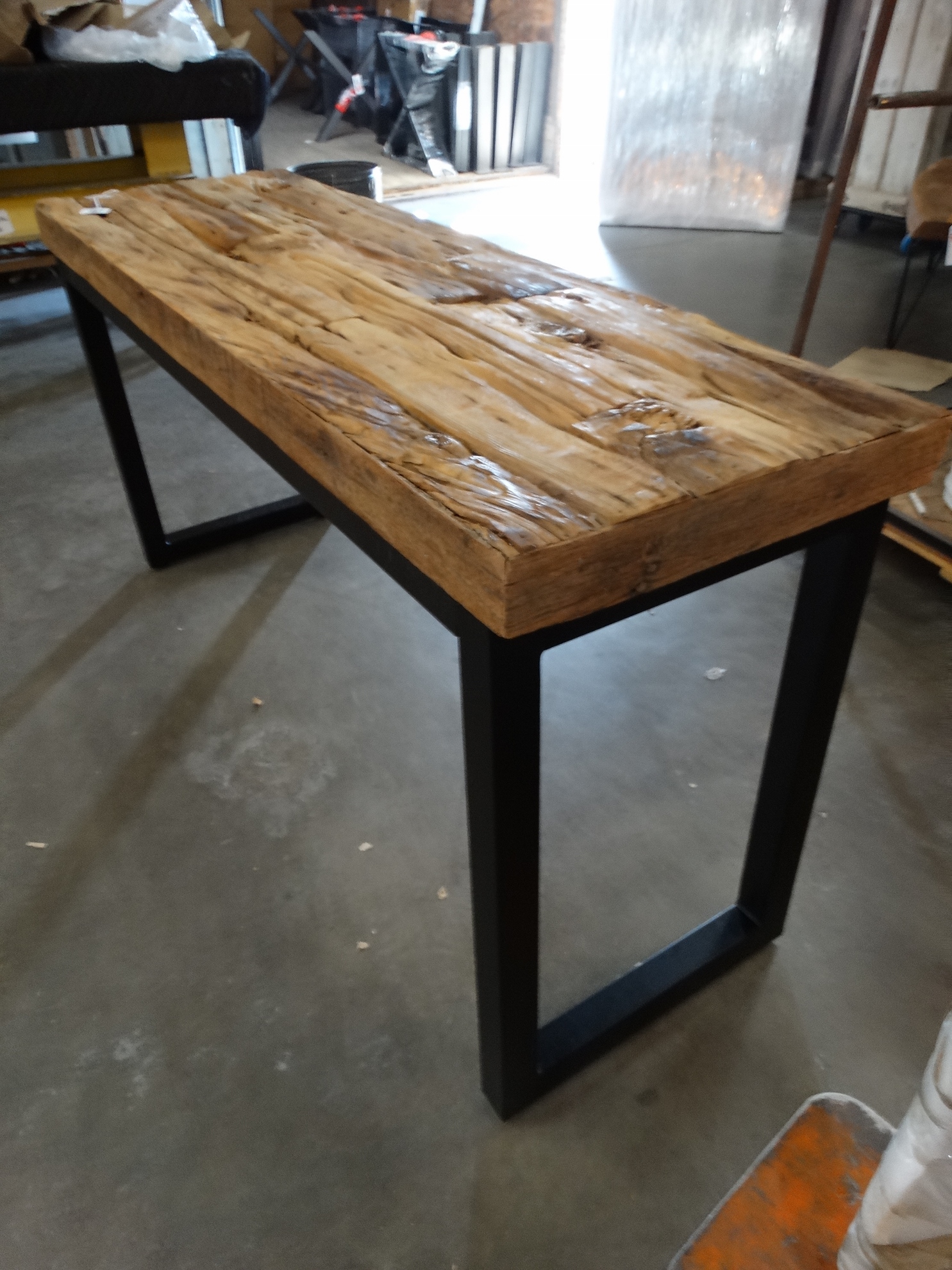 Rough Top Console Table Rare Finds