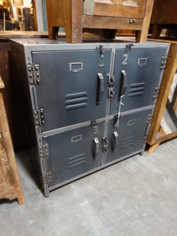 cabinet metal locker cabinet with four doors