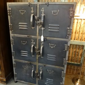 cabinet metal locker cabinet with six doors