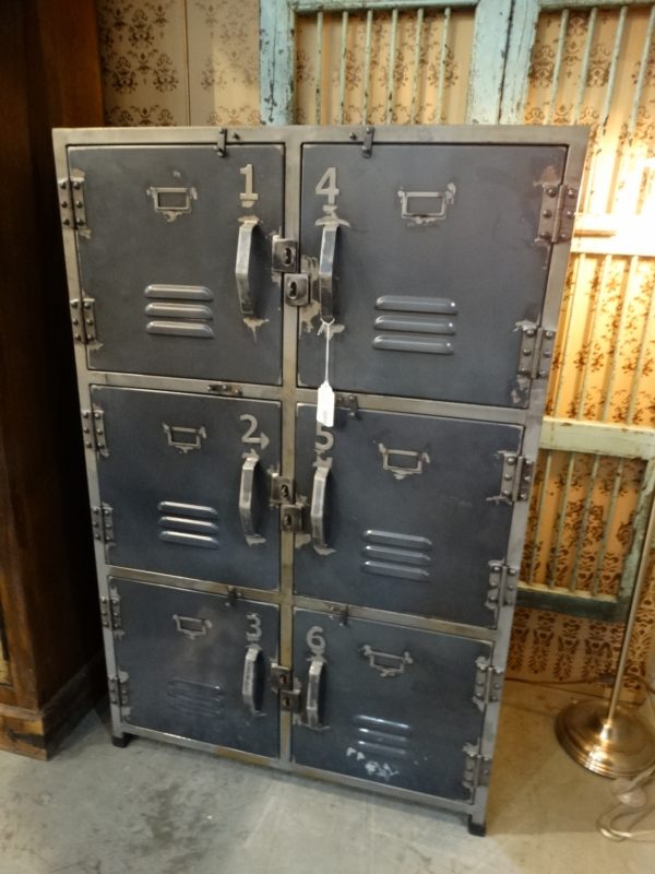 cabinet metal locker cabinet with six doors
