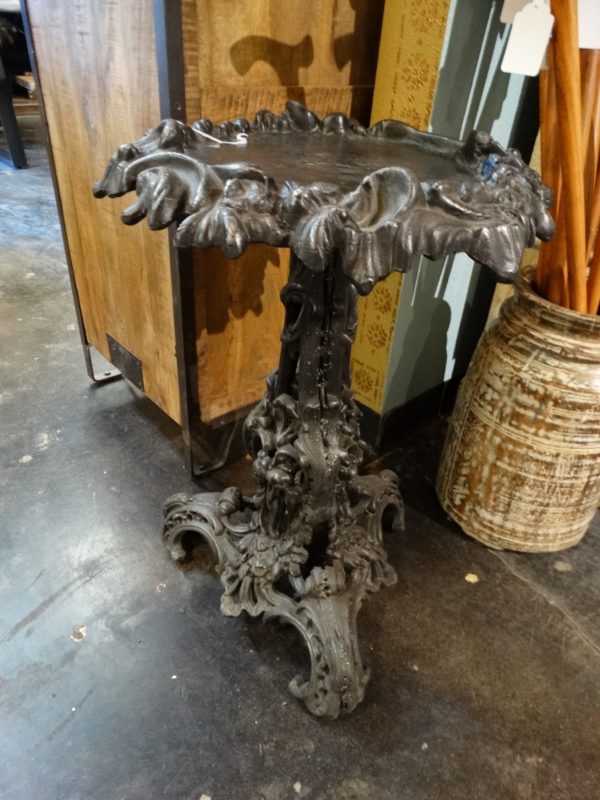 end table fancy cast iron end table