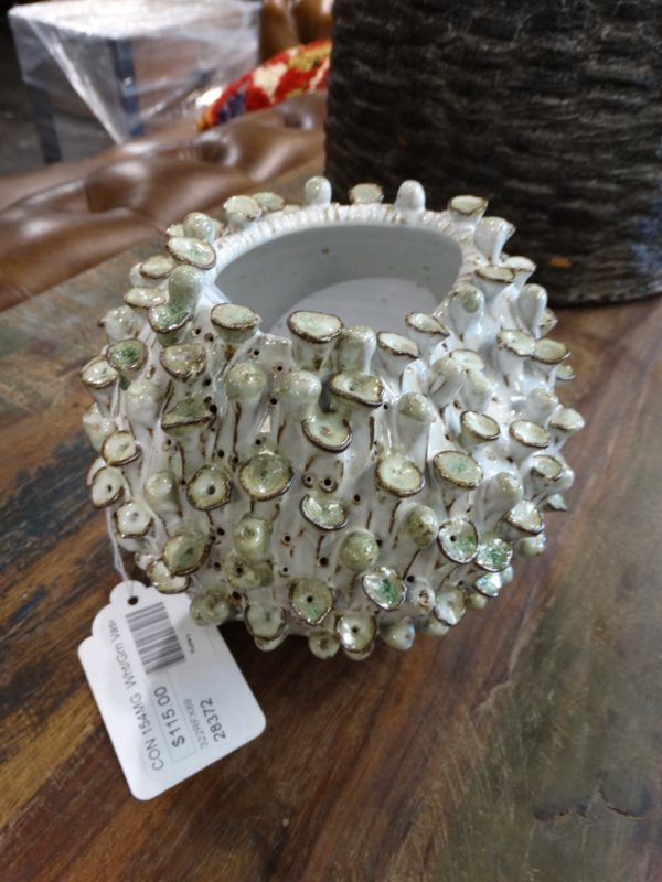 vase barnacles white ceramic pottery vase