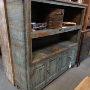shelf wooden open shelf with lower cabinets