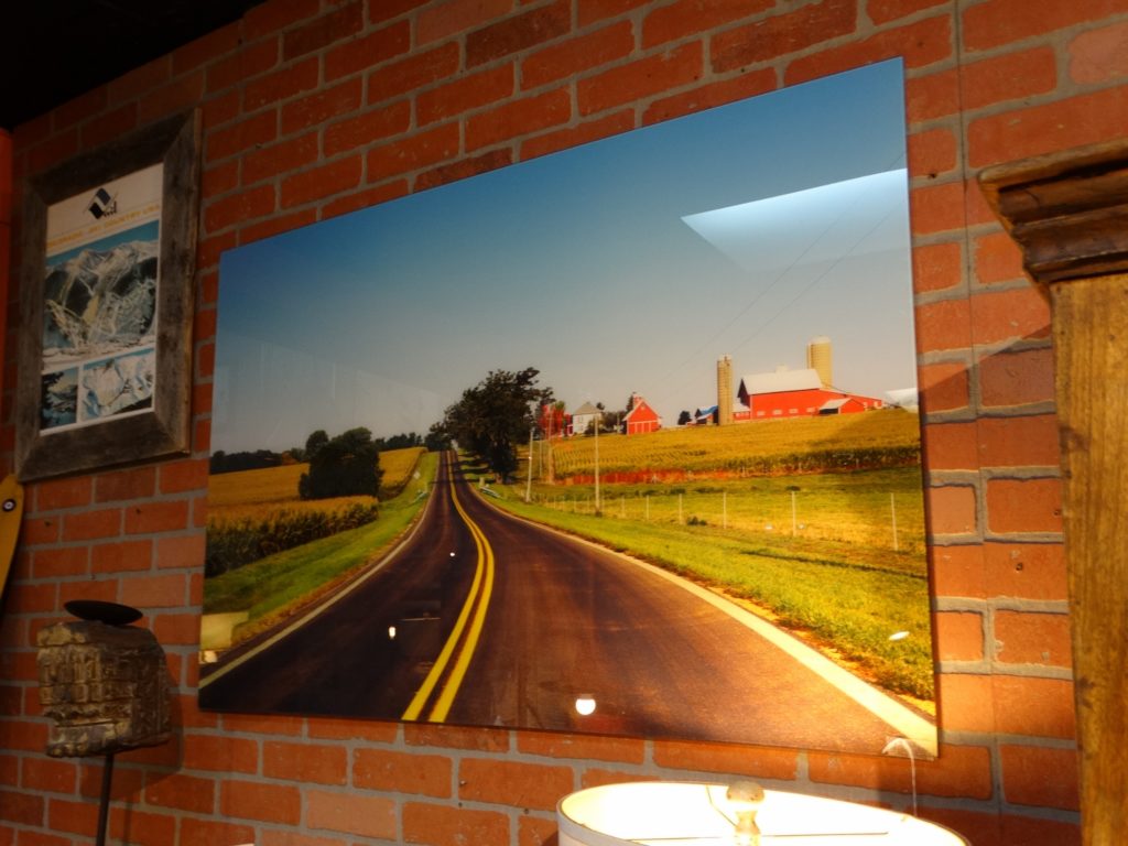 wall art glass photo art the open road